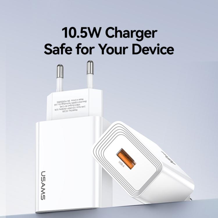 Bộ sạc cổng USB đơn USAMS CC326 T69 10.5W 2.1A, CC326
