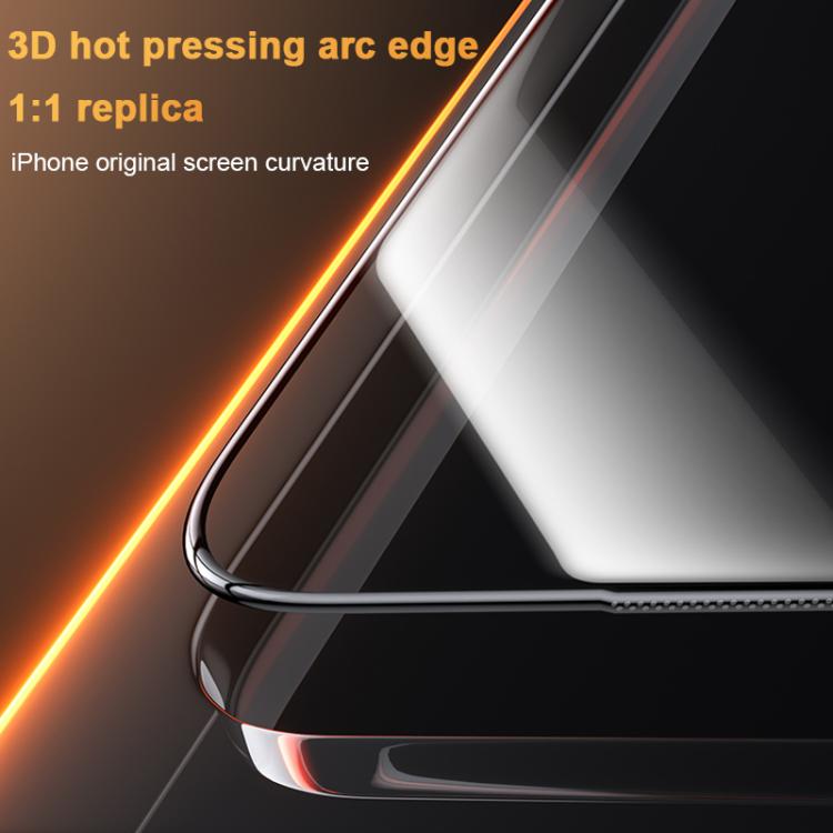 Benks King Kong Corning Hot-bend Full-glue AR Anti-reflective Tempered Film Quick-install Version, For iPhone 17 Pro Max, For iPhone 17 Pro