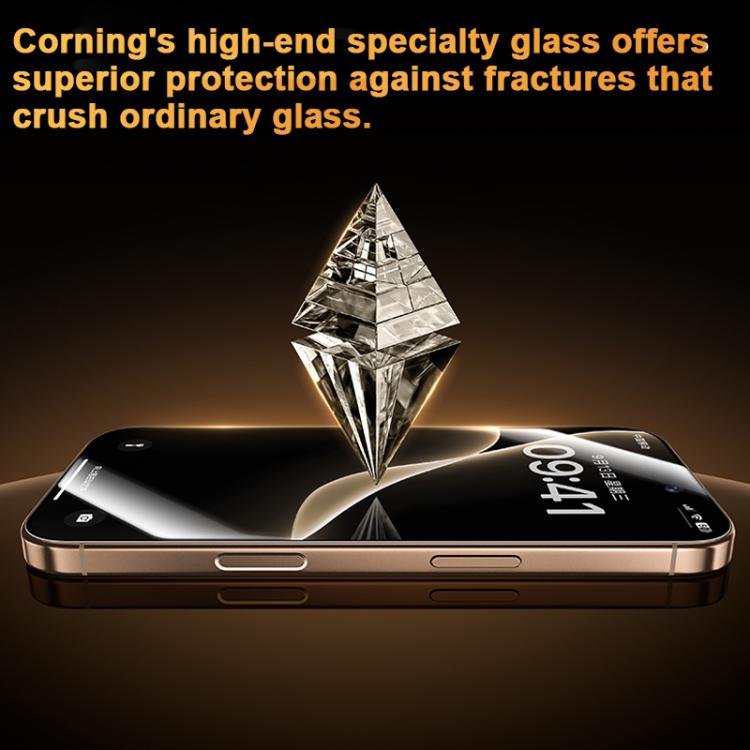 Benks King Kong Corning Hot-bend Miếng dán kính cường lực DLC dán keo toàn bộ phiên bản lắp nhanh, Dành cho iPhone 17 Pro Max, Dành cho iPhone 17 Pro