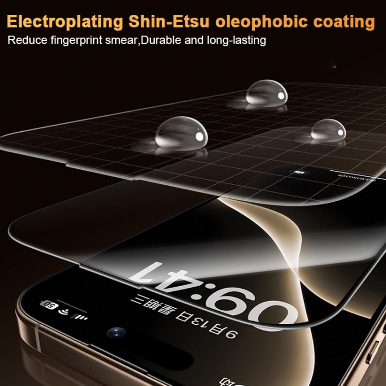 Benks King Kong Corning Hot-bend Miếng dán kính cường lực DLC dán keo toàn bộ phiên bản lắp nhanh, Dành cho iPhone 17 Pro Max, Dành cho iPhone 17 Pro