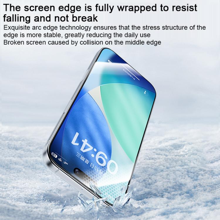 Miếng dán kính cường lực bảo vệ màn hình HD Benks Zero Curve Edge, dành cho iPhone 17 Pro Max, iPhone 17, iPhone Air