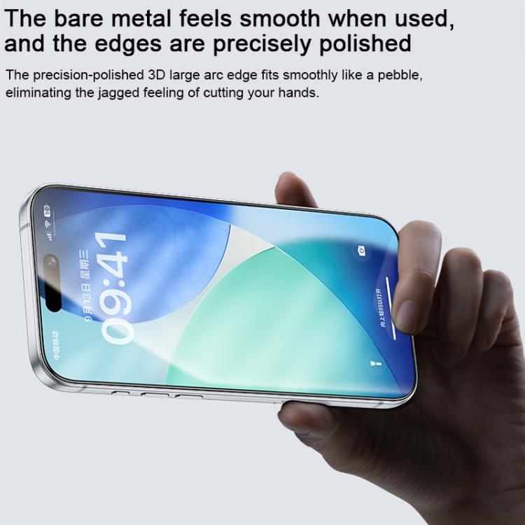 Miếng dán kính cường lực bảo vệ màn hình HD Benks Zero Curve Edge, dành cho iPhone 17 Pro Max, iPhone 17, iPhone Air