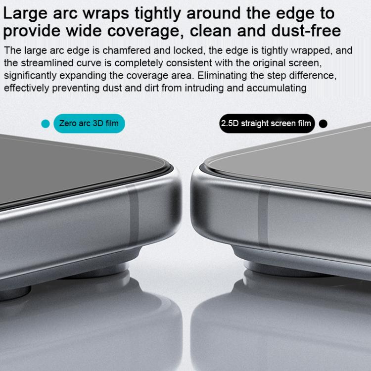 Miếng dán kính cường lực bảo vệ màn hình HD Benks Zero Curve Edge, dành cho iPhone 17 Pro Max, iPhone 17, iPhone Air