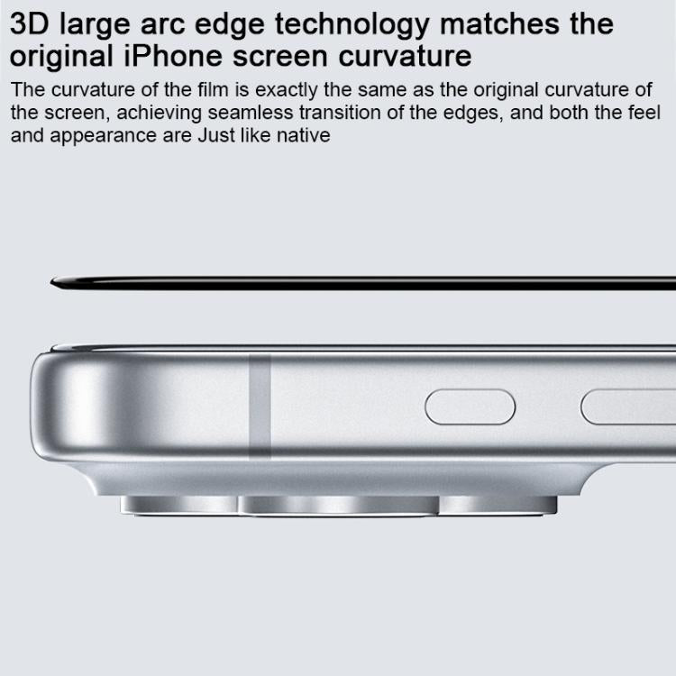 Miếng dán màn hình kính cường lực chống nhìn trộm Benks Zero Curve Edge, dành cho iPhone 17 Pro Max, iPhone 17, iPhone Air