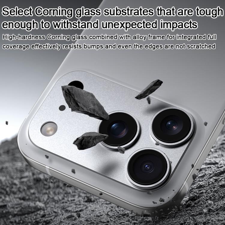 Benks King Kong Corning Miếng dán bảo vệ màn hình ống kính điện thoại kim loại tích hợp, Dành cho iPhone 17 Pro Max, Dành cho iPhone 17 Pro