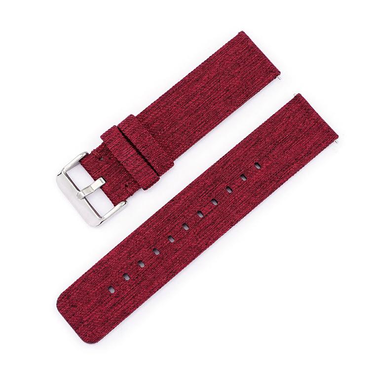Stainless Steel Pin Buckle Nylon Woven Canvas Watch Band, 20mm, 22mm