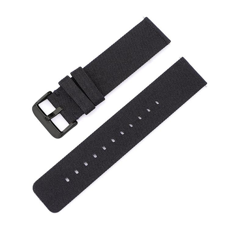 Stainless Steel Pin Buckle Nylon Woven Canvas Watch Band, 20mm, 22mm