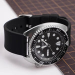 Stainless Steel Silver Pin Buckle Solid Color Silicone Waterproof Watch Band, 10mm, 12mm, 14mm, 15mm