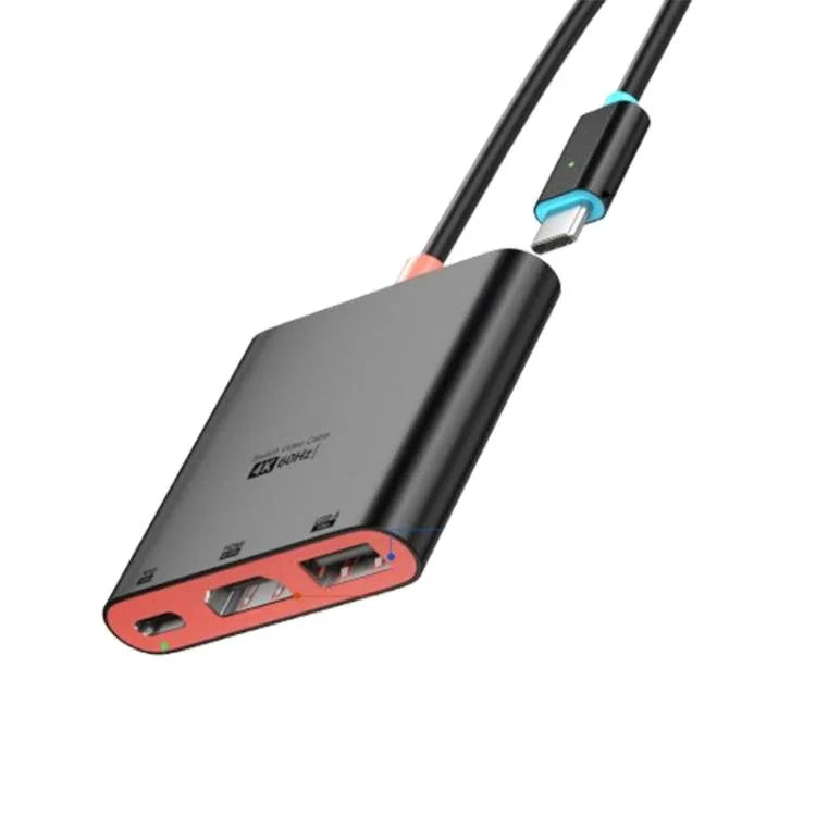 Trạm kết nối để bàn 3 trong 1 Type-C sang HDMI + USB 3.0 + Cổng sạc Type-C PD, Dành cho Nintendo Switch