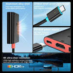 Trạm kết nối để bàn 3 trong 1 Type-C sang HDMI + USB 3.0 + Cổng sạc Type-C PD, Dành cho Nintendo Switch