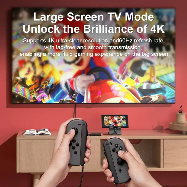 Trạm kết nối để bàn 3 trong 1 Type-C sang HDMI + USB 3.0 + Cổng sạc Type-C PD, Dành cho Nintendo Switch