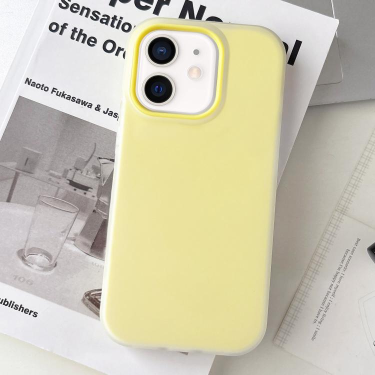 Ốp điện thoại hybrid TPU PC cảm giác mờ màu thạch jelly, cho iPhone 12 Pro Max, iPhone 12 Pro, iPhone 11