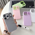 Ốp điện thoại hybrid TPU PC cảm giác mờ màu thạch jelly, cho iPhone 12 Pro Max, iPhone 12 Pro, iPhone 11