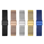 Milanese Buckle Stainless Steel Watch Band, 8mm, 10mm, 12mm, 13mm, 14mm, 15mm, 16mm, 17mm, 18mm