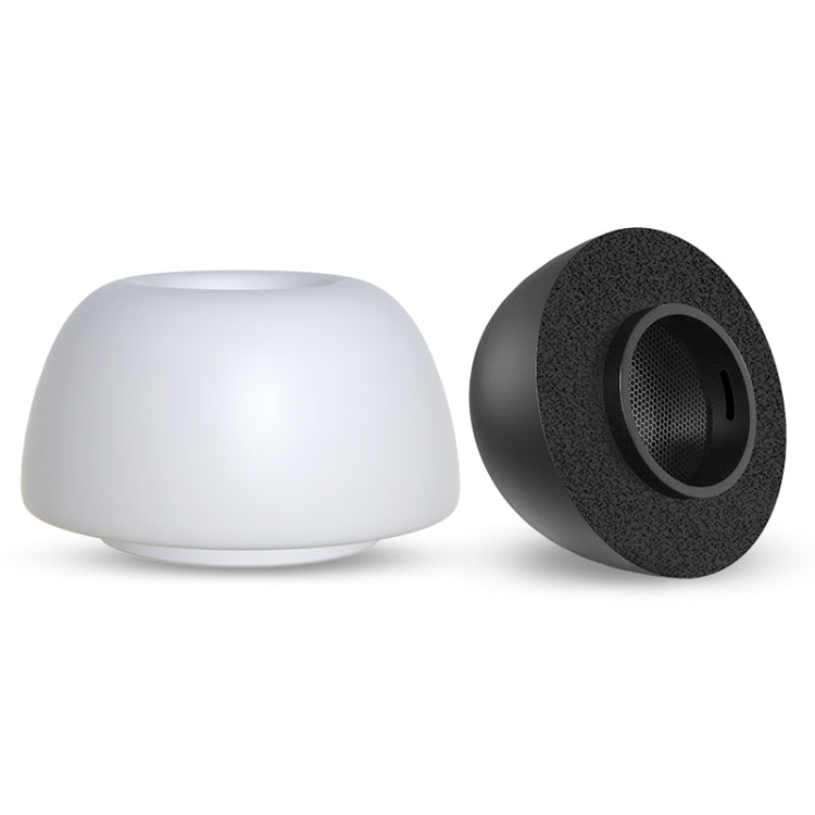 6 cặp nút tai silicone thay thế cho tai nghe không dây AirPods Pro, kèm hộp đựng, silicone màu trắng