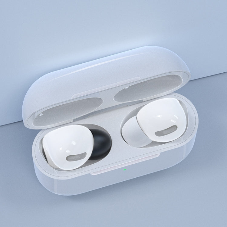 6 cặp nút tai silicone thay thế cho tai nghe không dây AirPods Pro, kèm hộp đựng, silicone màu trắng