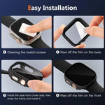 Ốp đồng hồ PC tích hợp kính cường lực xDfind, Dành cho Apple Watch Series 6 / 5 / 4 / SE 44mm, Dành cho Apple Watch Series 6 / 5 / 4 / SE 40mm, Dành cho Apple Watch Series 11 46mm / 10 46mm, Dành cho Apple Watch Series 11 42mm / 10 42mm