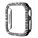 Ốp đồng hồ PC rỗng kim cương hai hàng xDfind, Dành cho Apple Watch Series 6 / 5 / 4 / SE 44mm, Dành cho Apple Watch Series 6 / 5 / 4 / SE 40mm, Dành cho Apple Watch Series 11 46mm / 10 46mm, Dành cho Apple Watch Series 11 42mm / 10 42mm