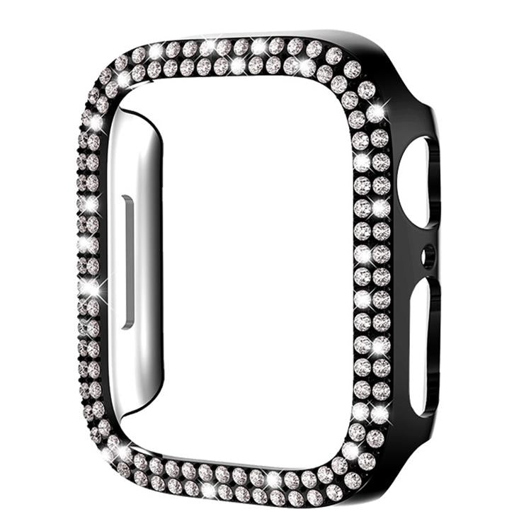 Ốp đồng hồ PC rỗng kim cương hai hàng xDfind, Dành cho Apple Watch Series 6 / 5 / 4 / SE 44mm, Dành cho Apple Watch Series 6 / 5 / 4 / SE 40mm, Dành cho Apple Watch Series 11 46mm / 10 46mm, Dành cho Apple Watch Series 11 42mm / 10 42mm