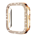 Ốp đồng hồ PC rỗng kim cương hai hàng xDfind, Dành cho Apple Watch Series 6 / 5 / 4 / SE 44mm, Dành cho Apple Watch Series 6 / 5 / 4 / SE 40mm, Dành cho Apple Watch Series 11 46mm / 10 46mm, Dành cho Apple Watch Series 11 42mm / 10 42mm