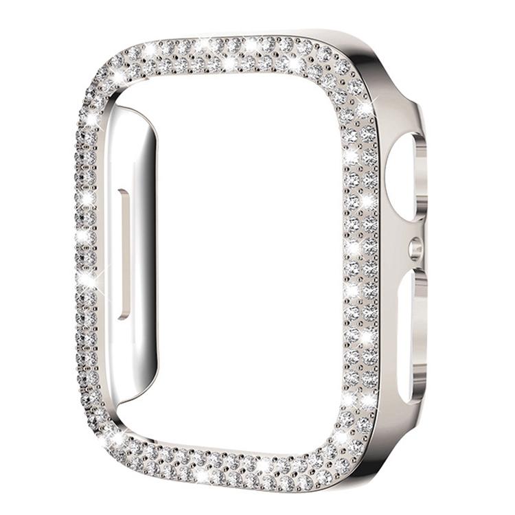 Ốp đồng hồ PC rỗng kim cương hai hàng xDfind, Dành cho Apple Watch Series 6 / 5 / 4 / SE 44mm, Dành cho Apple Watch Series 6 / 5 / 4 / SE 40mm, Dành cho Apple Watch Series 11 46mm / 10 46mm, Dành cho Apple Watch Series 11 42mm / 10 42mm