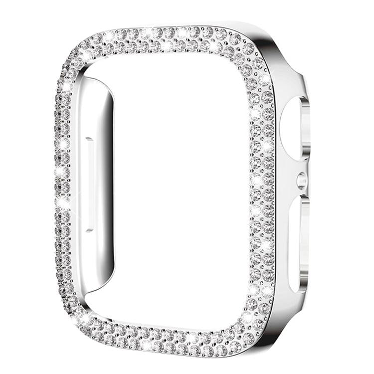 Ốp đồng hồ PC rỗng kim cương hai hàng xDfind, Dành cho Apple Watch Series 6 / 5 / 4 / SE 44mm, Dành cho Apple Watch Series 6 / 5 / 4 / SE 40mm, Dành cho Apple Watch Series 11 46mm / 10 46mm, Dành cho Apple Watch Series 11 42mm / 10 42mm