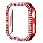Ốp đồng hồ PC rỗng kim cương hai hàng xDfind, Dành cho Apple Watch Series 6 / 5 / 4 / SE 44mm, Dành cho Apple Watch Series 6 / 5 / 4 / SE 40mm, Dành cho Apple Watch Series 11 46mm / 10 46mm, Dành cho Apple Watch Series 11 42mm / 10 42mm