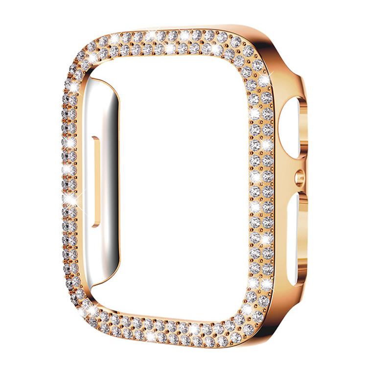 Ốp đồng hồ PC rỗng kim cương hai hàng xDfind, Dành cho Apple Watch Series 6 / 5 / 4 / SE 44mm, Dành cho Apple Watch Series 6 / 5 / 4 / SE 40mm, Dành cho Apple Watch Series 11 46mm / 10 46mm, Dành cho Apple Watch Series 11 42mm / 10 42mm