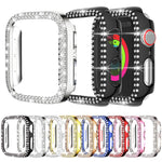 Ốp đồng hồ PC rỗng kim cương hai hàng xDfind, Dành cho Apple Watch Series 9 / 8 / 7 45mm, Dành cho Apple Watch Series 9 / 8 / 7 41mm, Dành cho Apple Watch Series 3 / 2 / 1 38mm, Dành cho Apple Watch Series 3 / 2 / 1 42mm