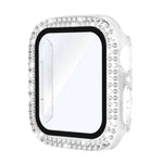 Ốp đồng hồ PC tích hợp kính cường lực kim cương hai hàng xDfind, Dành cho Apple Watch Series 6 / 5 / 4 / SE 44mm, Dành cho Apple Watch Series 6 / 5 / 4 / SE 40mm, Dành cho Apple Watch Series 11 46mm / 10 46mm, Dành cho Apple Watch Series 11 42mm / 10 42mm