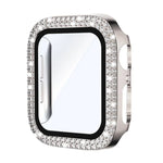 Ốp đồng hồ PC tích hợp kính cường lực kim cương hai hàng xDfind, Dành cho Apple Watch Series 6 / 5 / 4 / SE 44mm, Dành cho Apple Watch Series 6 / 5 / 4 / SE 40mm, Dành cho Apple Watch Series 11 46mm / 10 46mm, Dành cho Apple Watch Series 11 42mm / 10 42mm