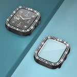 Ốp đồng hồ PC tích hợp kính cường lực kim cương hai hàng xDfind, Dành cho Apple Watch Series 9 / 8 / 7 41mm, Dành cho Apple Watch Series 3 / 2 / 1 38mm, Dành cho Apple Watch Series 3 / 2 / 1 42mm