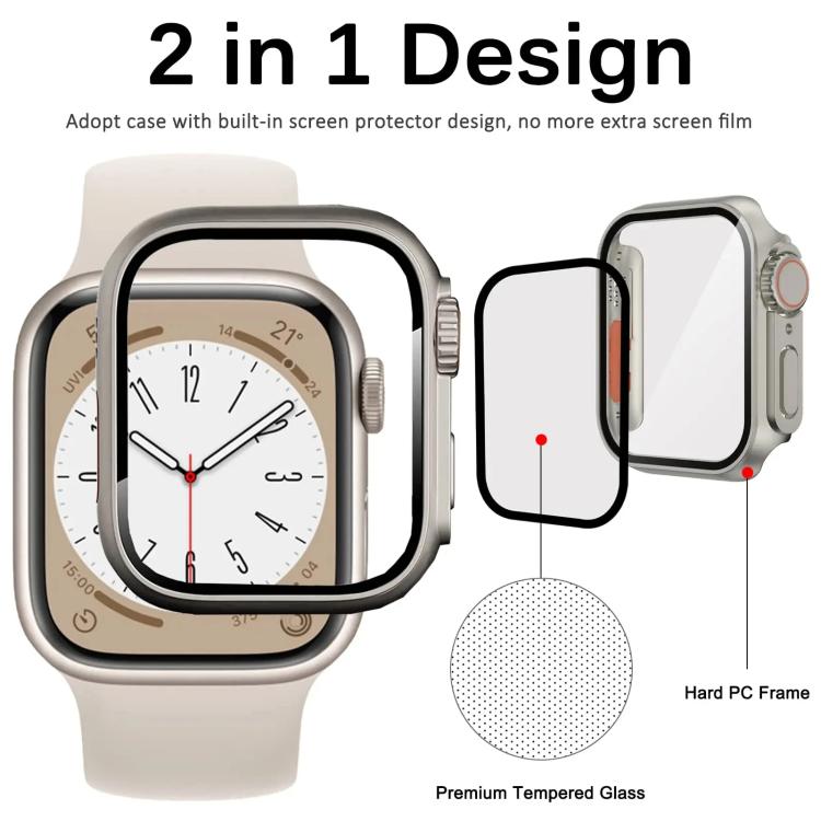 Đổi sang ốp đồng hồ PC tích hợp kính cường lực Ultra 49mm xDfind, Dành cho Apple Watch Series 6 / 5 / 4 / SE 44mm, Dành cho Apple Watch Series 6 / 5 / 4 / SE 40mm, Dành cho Apple Watch Series 9 / 8 / 7 45mm, Dành cho Apple Watch Series 9 / 8 / 7 41mm