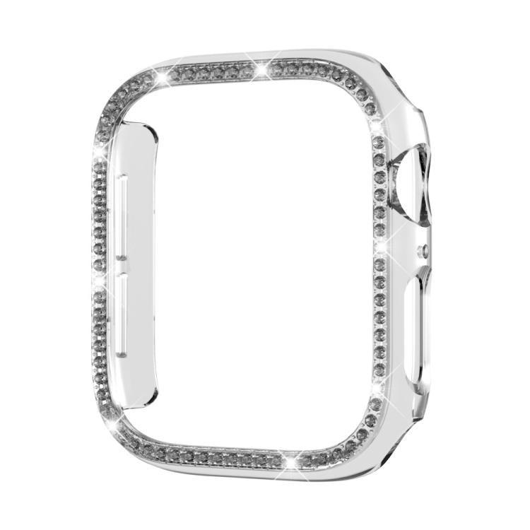Ốp đồng hồ PC rỗng kim cương một hàng xDfind, Dành cho Apple Watch Series 11 46mm / 10 46mm, Dành cho Apple Watch Series 11 42mm / 10 42mm