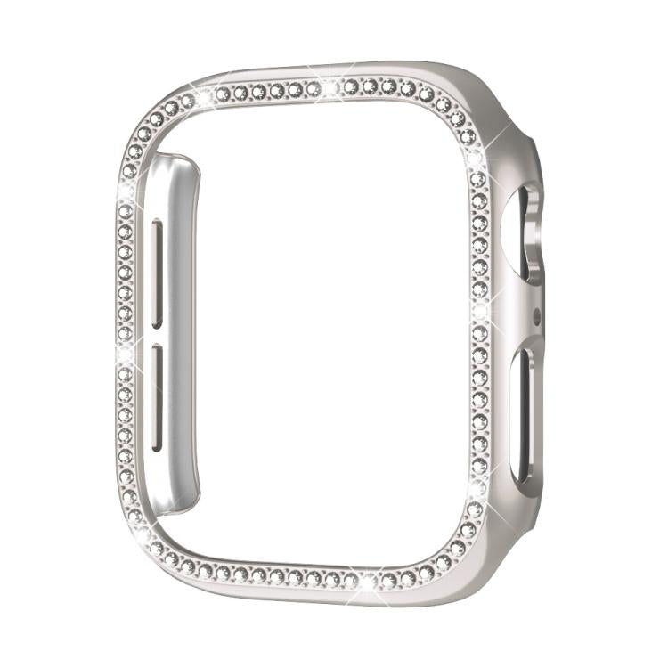 Ốp đồng hồ PC rỗng kim cương một hàng xDfind, Dành cho Apple Watch Series 11 46mm / 10 46mm, Dành cho Apple Watch Series 11 42mm / 10 42mm