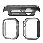 Ốp đồng hồ PC rỗng kim cương một hàng xDfind, Dành cho Apple Watch Series 11 46mm / 10 46mm, Dành cho Apple Watch Series 11 42mm / 10 42mm
