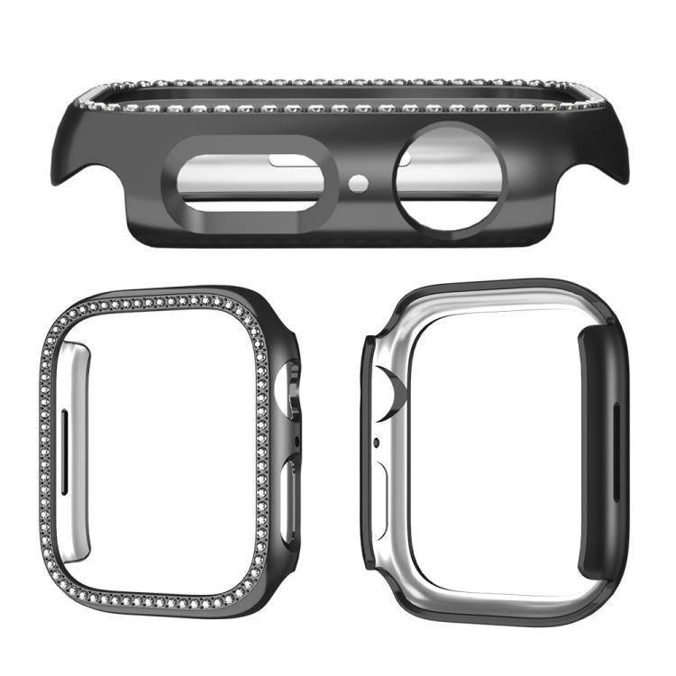 Ốp đồng hồ PC rỗng kim cương một hàng xDfind, Dành cho Apple Watch Series 11 46mm / 10 46mm, Dành cho Apple Watch Series 11 42mm / 10 42mm