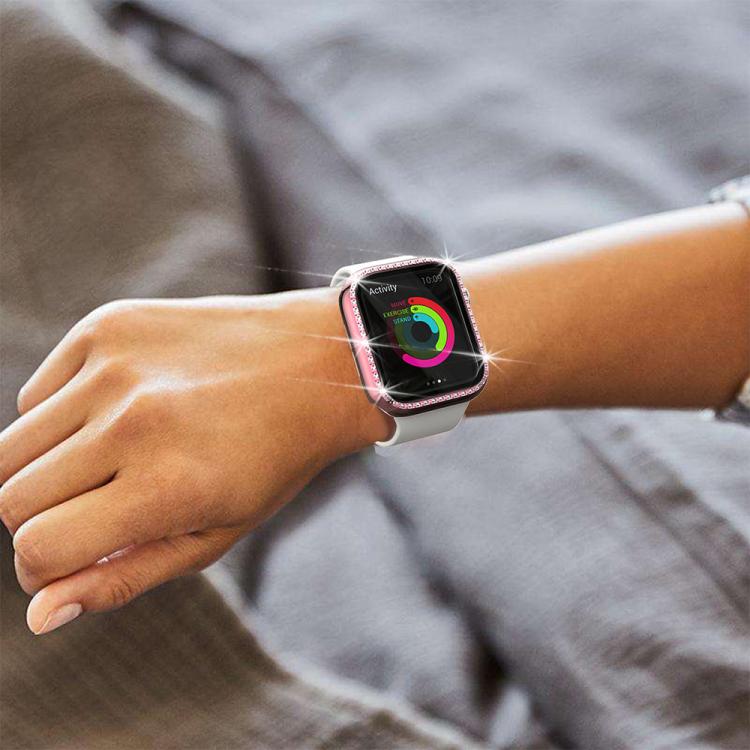Ốp đồng hồ PC rỗng kim cương một hàng xDfind, Dành cho Apple Watch Series 11 46mm / 10 46mm, Dành cho Apple Watch Series 11 42mm / 10 42mm