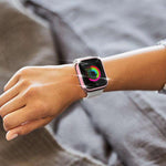 xDfind Single Row Diamond Tempered Glass Film Integrated PC Watch Case, For Apple Watch Series 9 / 8 / 7 45mm, For Apple Watch Series 9 / 8 / 7 41mm, For Apple Watch Series 3 / 2 / 1 38mm, For Apple Watch Series 3 / 2 / 1 42mm