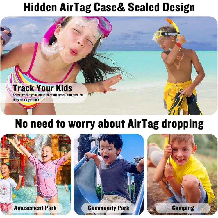 Ốp bảo vệ chống mất dạng dây silicone thoáng khí xDfind, dành cho AirTag thế hệ 2 / AirTag thế hệ 1
