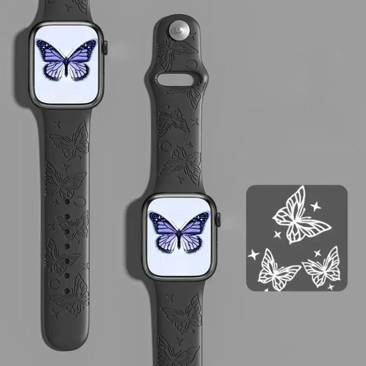 Dây đồng hồ silicone khắc laser 3D xDfind, dành cho Apple Watch 42 / 44 / 45 / 46 / 49mm, dành cho Apple Watch 38 / 40 / 41 / S11 42mm