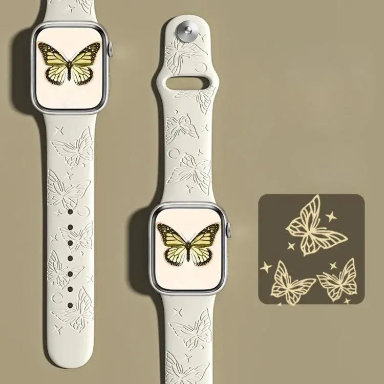 Dây đồng hồ silicone khắc laser 3D xDfind, dành cho Apple Watch 42 / 44 / 45 / 46 / 49mm, dành cho Apple Watch 38 / 40 / 41 / S11 42mm