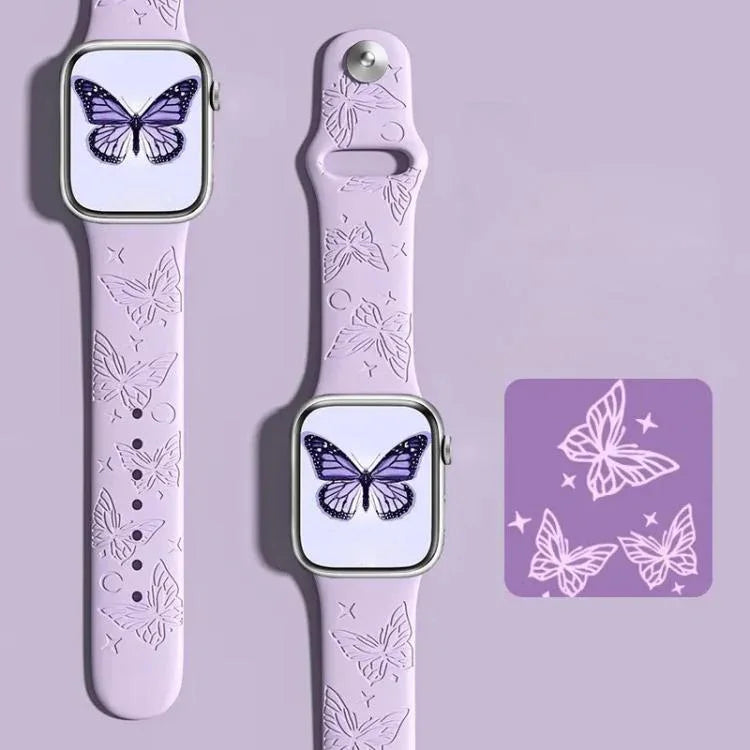 Dây đồng hồ silicone khắc laser 3D xDfind, dành cho Apple Watch 42 / 44 / 45 / 46 / 49mm, dành cho Apple Watch 38 / 40 / 41 / S11 42mm