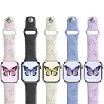 Dây đồng hồ silicone khắc laser 3D xDfind, dành cho Apple Watch 42 / 44 / 45 / 46 / 49mm, dành cho Apple Watch 38 / 40 / 41 / S11 42mm