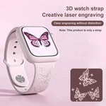 Dây đồng hồ silicone khắc laser 3D xDfind, dành cho Apple Watch 42 / 44 / 45 / 46 / 49mm, dành cho Apple Watch 38 / 40 / 41 / S11 42mm