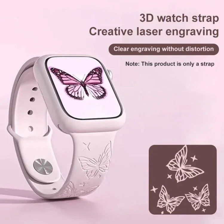 Dây đồng hồ silicone khắc laser 3D xDfind, dành cho Apple Watch 42 / 44 / 45 / 46 / 49mm, dành cho Apple Watch 38 / 40 / 41 / S11 42mm