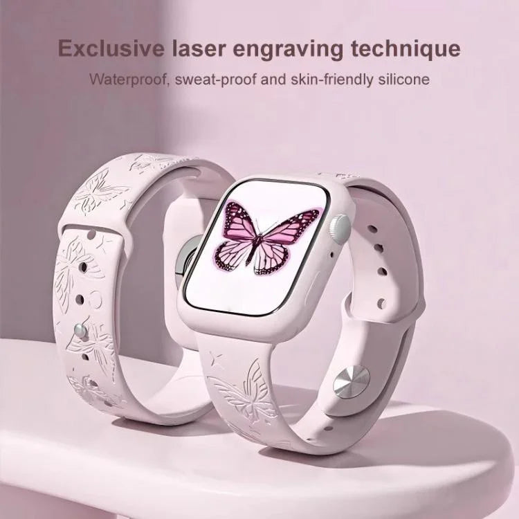 Dây đồng hồ silicone khắc laser 3D xDfind, dành cho Apple Watch 42 / 44 / 45 / 46 / 49mm, dành cho Apple Watch 38 / 40 / 41 / S11 42mm