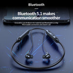 Tai nghe Bluetooth đeo cổ không dây M60 âm thanh vòm 8D 5.1 hỗ trợ thẻ TF chế độ MP3
