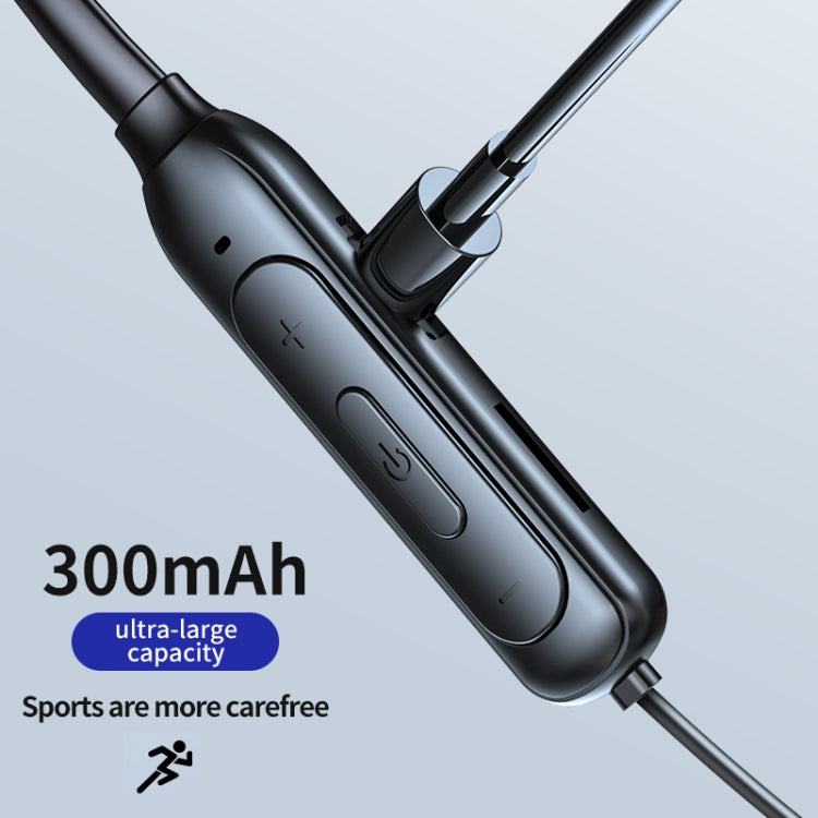 Tai nghe Bluetooth đeo cổ không dây M60 âm thanh vòm 8D 5.1 hỗ trợ thẻ TF chế độ MP3