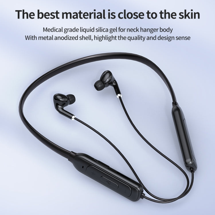 Tai nghe Bluetooth đeo cổ không dây M60 âm thanh vòm 8D 5.1 hỗ trợ thẻ TF chế độ MP3